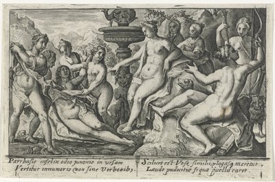 Diana i Callisto Metamorfosen van Ovidius (serietitel) av Crispijn van de Passe (I)