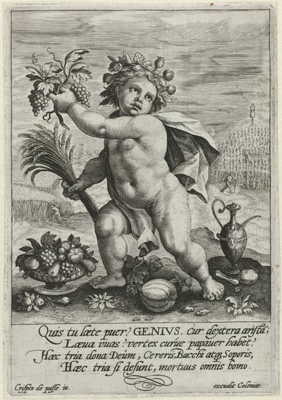 Geni The Essence of Human Existence (serietitel) av Crispijn van de Passe (I)