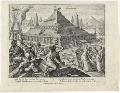 Halikarnassos mausoleum Världens sju underverk (serietitel) av Crispijn van de Passe (I)