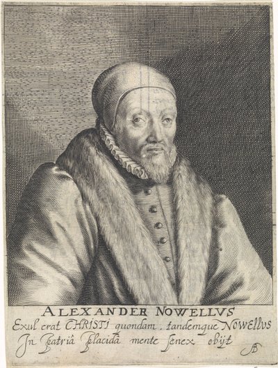 Porträtt av Alexander Nowell av Crispijn van de Passe (I)