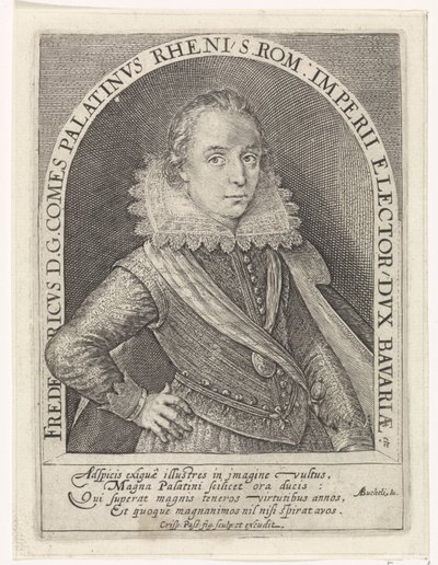 Porträtt av Fredrik V, kurfurst Palatine, kung av Böhmen av Crispijn van de Passe (I)