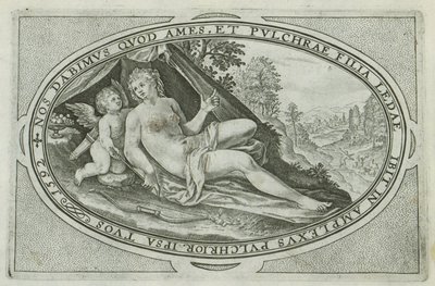 Venus Gudar och gudinnor involverade i domen i Paris (serietitel) av Crispijn van de Passe (I)