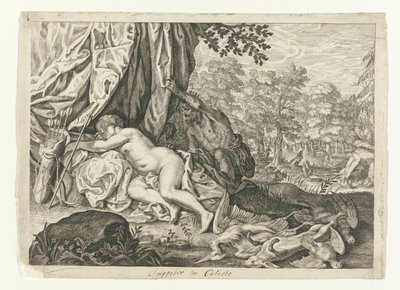 Jupiter och Callisto Metamorfosen van Ovidius (serietitel) av Crispijn van de Passe (II) (attributed to)