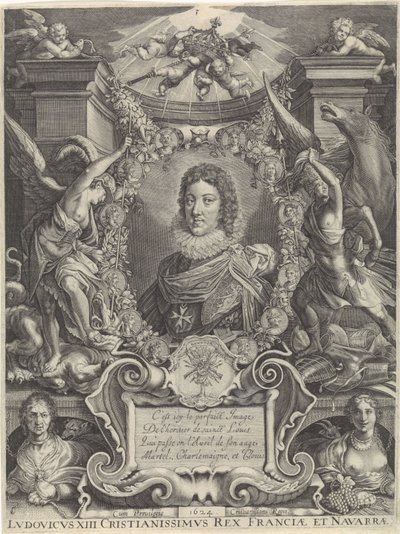 Bystporträtt av Ludvig XIII av Crispijn van de Passe (II)