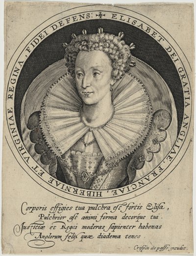Elisabet, drottning av England av Crispijn van de Passe I