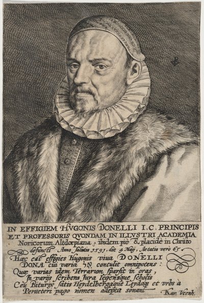 Hugo Donellus av Crispijn van de Passe I