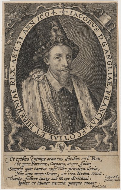 Jakob I, kung av England av Crispijn van de Passe I