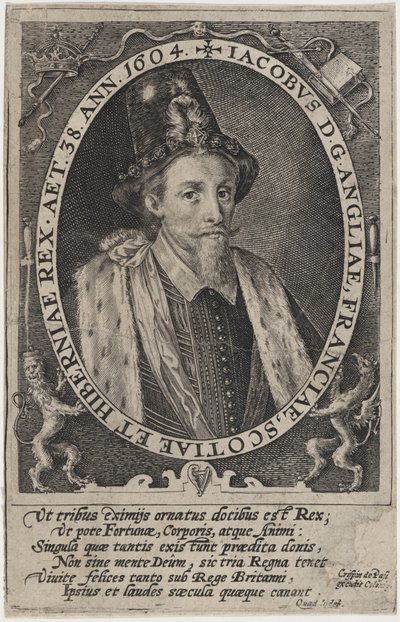 Jakob I, kung av England av Crispijn van de Passe I