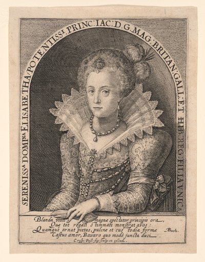 Prinsessan Elizabeth Stuart av Crispijn van de Passe I