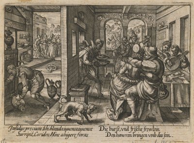 Bankett med musiker, ca. 1600 av Crispijn van de Passe the Elder