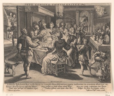 Belsassars festmåltid av Crispijn van de Passe the Elder