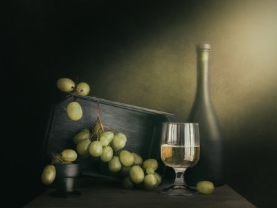Vitt vin och druvor av Cristiano Giani