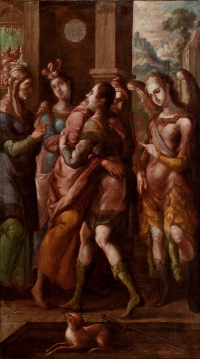 The Return of Tobias  av Cristobal de Villalpando