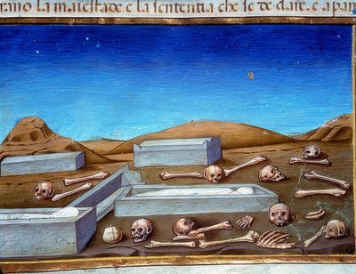The End of the World: The Dead Will Rese From Their Graves (c.149r). 1476 av Cristoforo De Predis