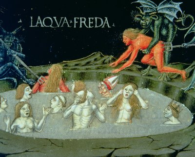 Fol.154r The Last Judgement: The Pain of Hell (vellum) av Cristoforo De Predis