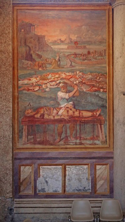 Martyrskap för många helgon av Cristoforo and Tempesta, Antonio Roncalli