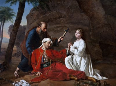 Malek-Adhels död, 1814. av Césarine Henriette Davin Mirvault