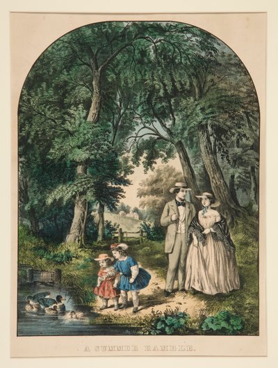 En sommarvandring av Currier and Ives