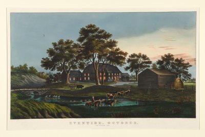 Eventide - oktober/ The Village Inn av Currier and Ives
