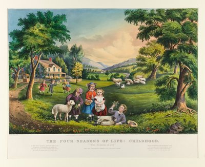 Livets fyra årstider: barndom av Currier and Ives