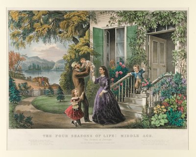 Livets fyra årstider: medeltiden av Currier and Ives
