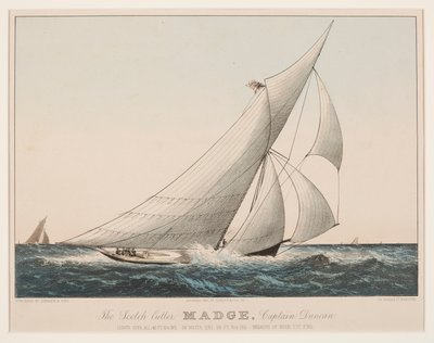 The Scotch Cutter Madge, kapten Duncan av Currier and Ives