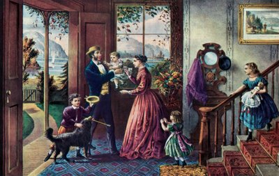 Styrkans säsong, medeltid, 1868. av Currier and Ives