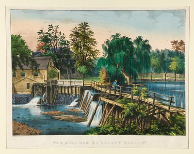 Bruksdammen kl av Currier and Ives