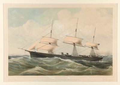 United States Steam Fregate Niagara av Currier and Ives