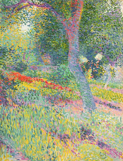 In the Garden of Pretzfeld Castle, c.1903 (olja på kort) av Curt Herrmann