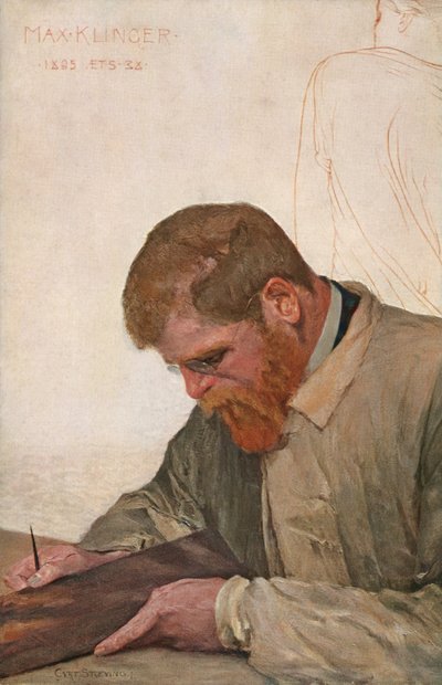 Max Klinger, ca 1900 (målning) av Curt Stoeving