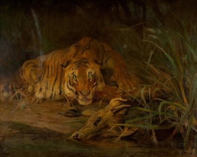 Tiger And Prey, 1931. av Cuthbert Edmund Swan