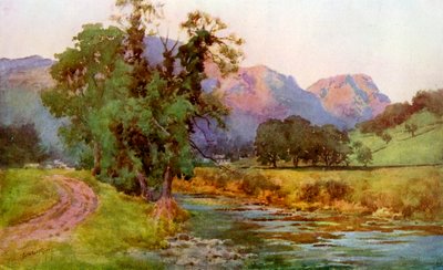 Yewdale Crags, Coniston, Cumbria, 1924-1926 av Cuthbert Rigby