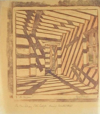 The Carcase, ca 1929 (linosnitt) av Cyril Edward Power