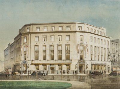 The Royal Insurance Company, Plymouth, designad av design av Thomas Smith Tait av Cyril Farey