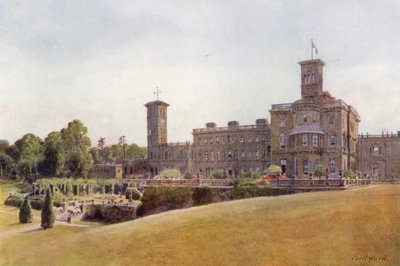 Osborne House and Terraces (färg litho) av Cyril Ward