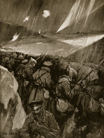 Bulgarer som belägrade Adrianopel, 1912-13 av Cyrus Cuneo