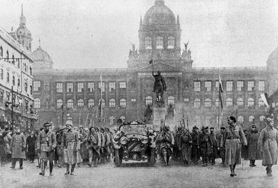Masaryks inresa till Prag den 8 december 1918 av Czech Photographer