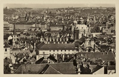 Vykort som visar en allmän bild av Prag av Czech Photographer