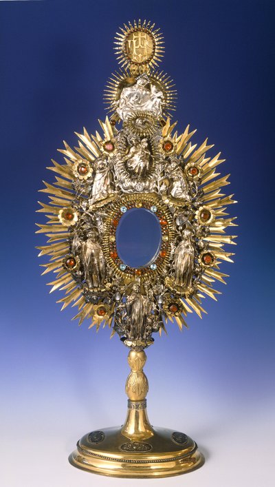 Barockmonstrans (silver med infällda juveler och förgyllning) av Czech School