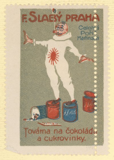 F Slaby choklad- och sockerkonfektyrfabrik, Prag av Czech School