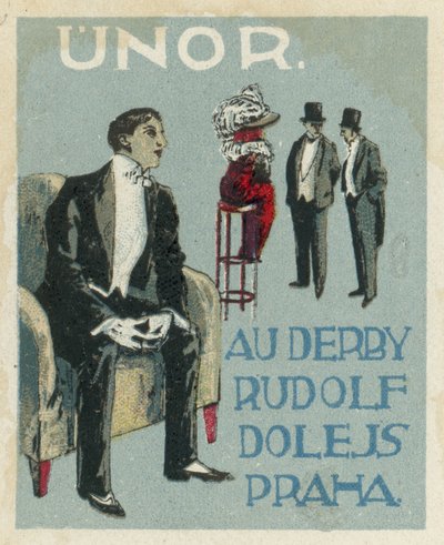 februari. Au Derby Rudolf Dole mode, Prag av Czech School