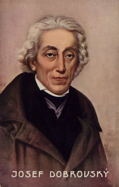 Josef Dobrovsky (1753-1829), tjeckisk filolog och historiker av Czech School