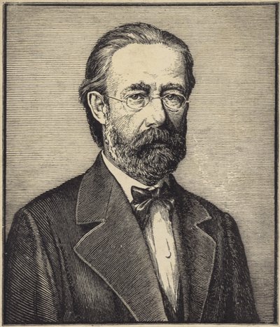 Porträtt av Bedrich Smetana av Czech School