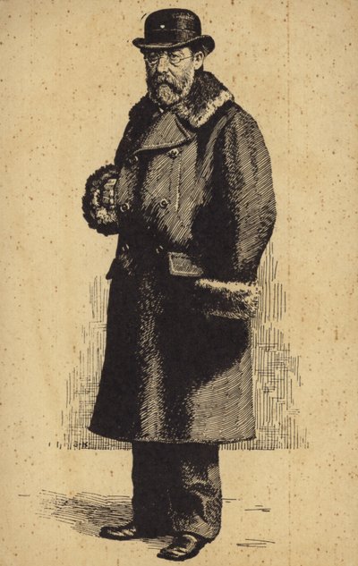 Porträtt av Bedrich Smetana av Czech School