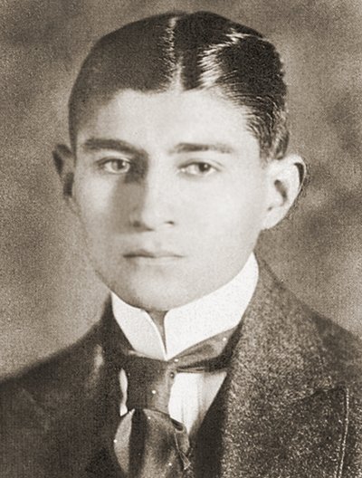 Porträtt av Franz Kafka, (1883 - 1924) av Czech School