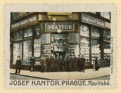 Butiksfront av Josef Kantor, Prag av Czech School