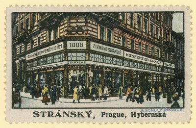 Stransky konditorer, Hybernska Street, Prag av Czech School