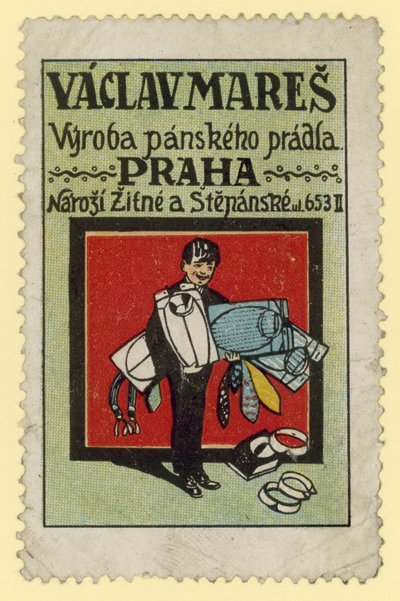 Vaclav Mares, tillverkare av herrkläder, Prag av Czech School