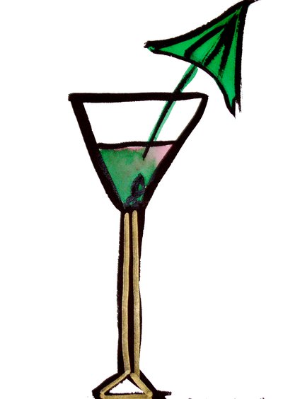 Cocktailglas av Daisy de Villeneuve
